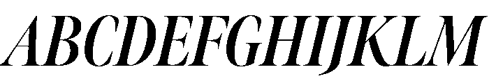 Meno Banner Extra Condensed Bold Italic Font UPPERCASE