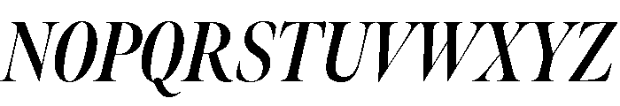 Meno Banner Extra Condensed Bold Italic Font UPPERCASE