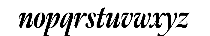 Meno Banner Extra Condensed Extra Bold Italic Font LOWERCASE