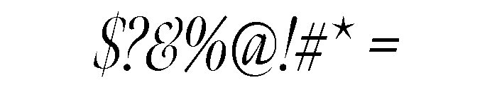 Meno Banner Extra Condensed Light Italic Font OTHER CHARS
