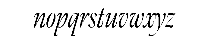 Meno Banner Extra Condensed Light Italic Font LOWERCASE