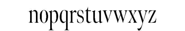 Meno Banner Extra Condensed Light Font LOWERCASE
