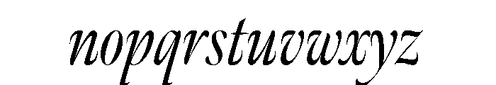 Meno Banner Extra Condensed Regular Italic Font LOWERCASE