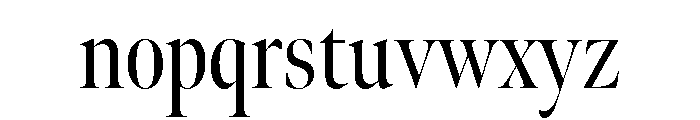 Meno Banner Extra Condensed Regular Font LOWERCASE