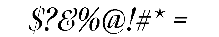 Meno Banner Extra Condensed Semi Bold Italic Font OTHER CHARS