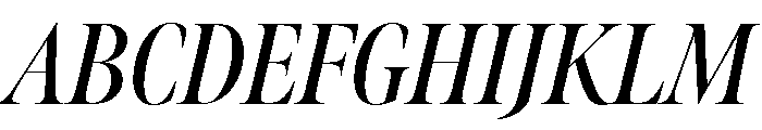 Meno Banner Extra Condensed Semi Bold Italic Font UPPERCASE