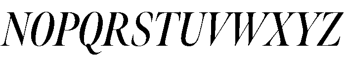 Meno Banner Extra Condensed Semi Bold Italic Font UPPERCASE