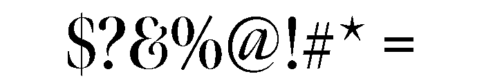 Meno Banner Extra Condensed Semi Bold Font OTHER CHARS