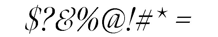 Meno Banner Light Italic Font OTHER CHARS