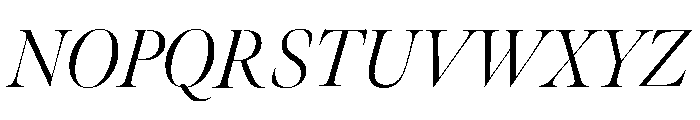 Meno Banner Light Italic Font UPPERCASE