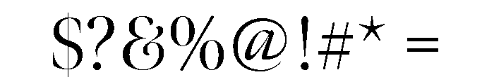 Meno Banner Light Font OTHER CHARS