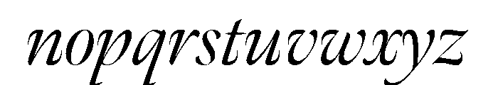 Meno Banner Regular Italic Font LOWERCASE