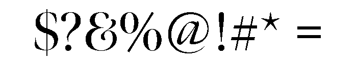 Meno Banner Regular Font OTHER CHARS