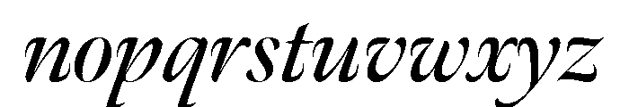 Meno Banner Semi Bold Italic Font LOWERCASE