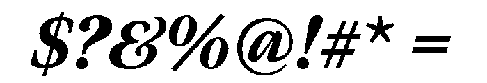 Meno Display Black Italic Font OTHER CHARS