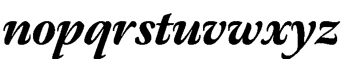 Meno Display Black Italic Font LOWERCASE