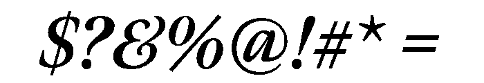 Meno Display Bold Italic Font OTHER CHARS