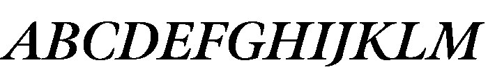 Meno Display Bold Italic Font UPPERCASE