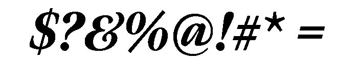 Meno Display Condensed Black Italic Font OTHER CHARS