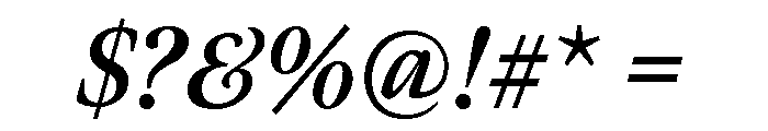 Meno Display Condensed Bold Italic Font OTHER CHARS