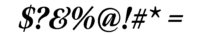 Meno Display Condensed Extra Bold Italic Font OTHER CHARS