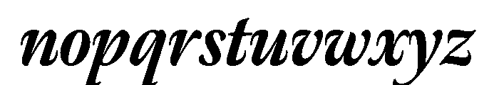 Meno Display Condensed Extra Bold Italic Font LOWERCASE