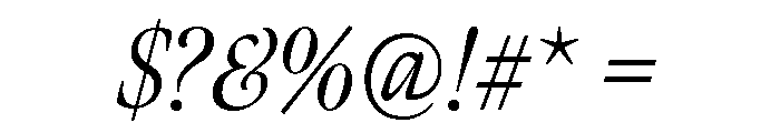 Meno Display Condensed Light Italic Font OTHER CHARS