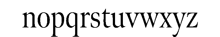 Meno Display Condensed Light Font LOWERCASE