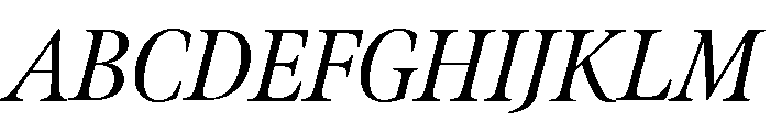 Meno Display Condensed Regular Italic Font UPPERCASE