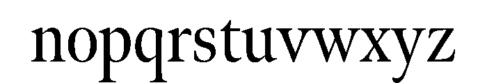 Meno Display Condensed Regular Font LOWERCASE