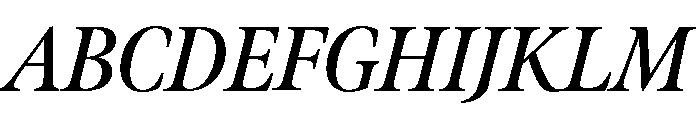 Meno Display Condensed Semi Bold Italic Font UPPERCASE