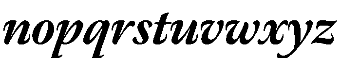 Meno Display Extra Bold Italic Font LOWERCASE