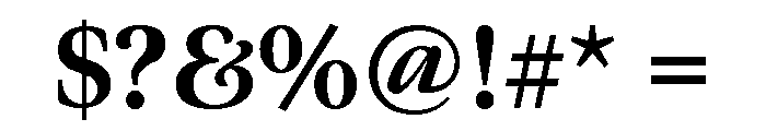 Meno Display Extra Bold Font OTHER CHARS