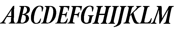 Meno Display Extra Condensed Bold Italic Font UPPERCASE