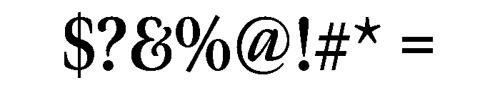 Meno Display Extra Condensed Bold Font OTHER CHARS