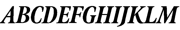 Meno Display Extra Condensed Extra Bold Italic Font UPPERCASE