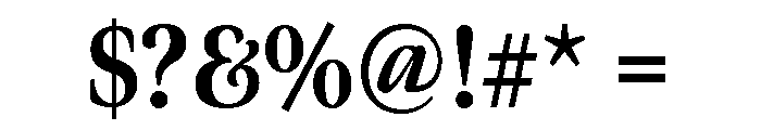 Meno Display Extra Condensed Extra Bold Font OTHER CHARS