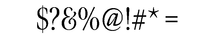 Meno Display Extra Condensed Light Font OTHER CHARS
