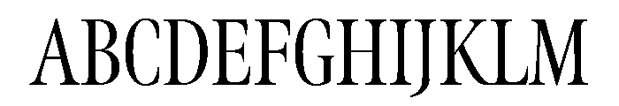 Meno Display Extra Condensed Light Font UPPERCASE
