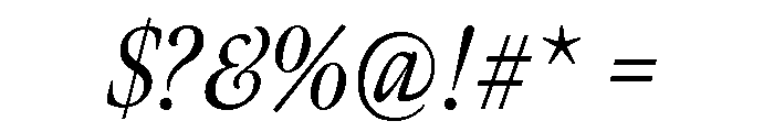 Meno Display Extra Condensed Regular Italic Font OTHER CHARS