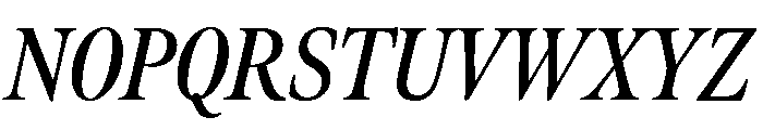 Meno Display Extra Condensed Semi Bold Italic Font UPPERCASE