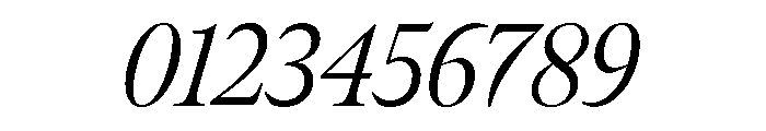Meno Display Light Italic Font OTHER CHARS