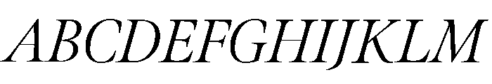 Meno Display Light Italic Font UPPERCASE