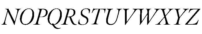 Meno Display Light Italic Font UPPERCASE