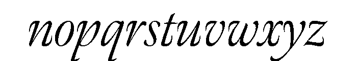 Meno Display Light Italic Font LOWERCASE