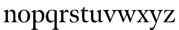 Meno Display Regular Font LOWERCASE