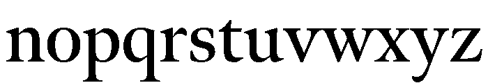 Meno Display Semi Bold Font LOWERCASE