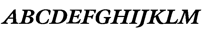 Meno Text Bold Italic Font UPPERCASE