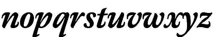 Meno Text Bold Italic Font LOWERCASE
