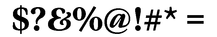Meno Text Bold Font OTHER CHARS
